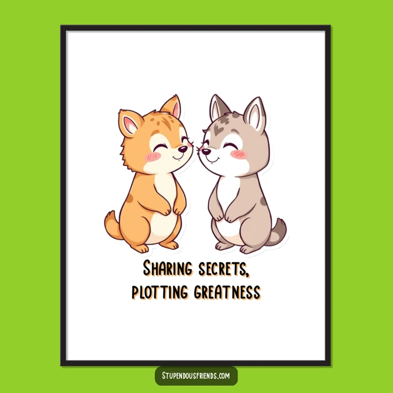 Funny Free Printable Wall Art: Secret Animal Keepers - Downloadable Decor!