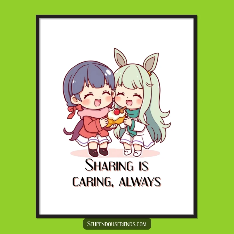 Funny Free Printable Wall Art: Treat Sharing Decor, Downloadable Art, Print at Home Smiles