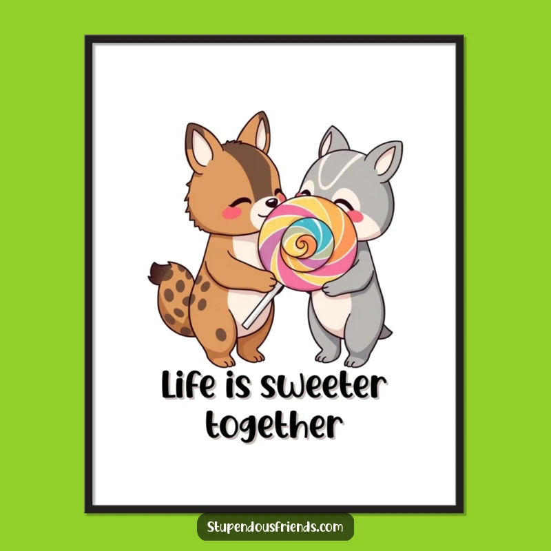 Sweet Free Printable Wall Art: Lollipop Friends, Joyful Downloadable Decor!