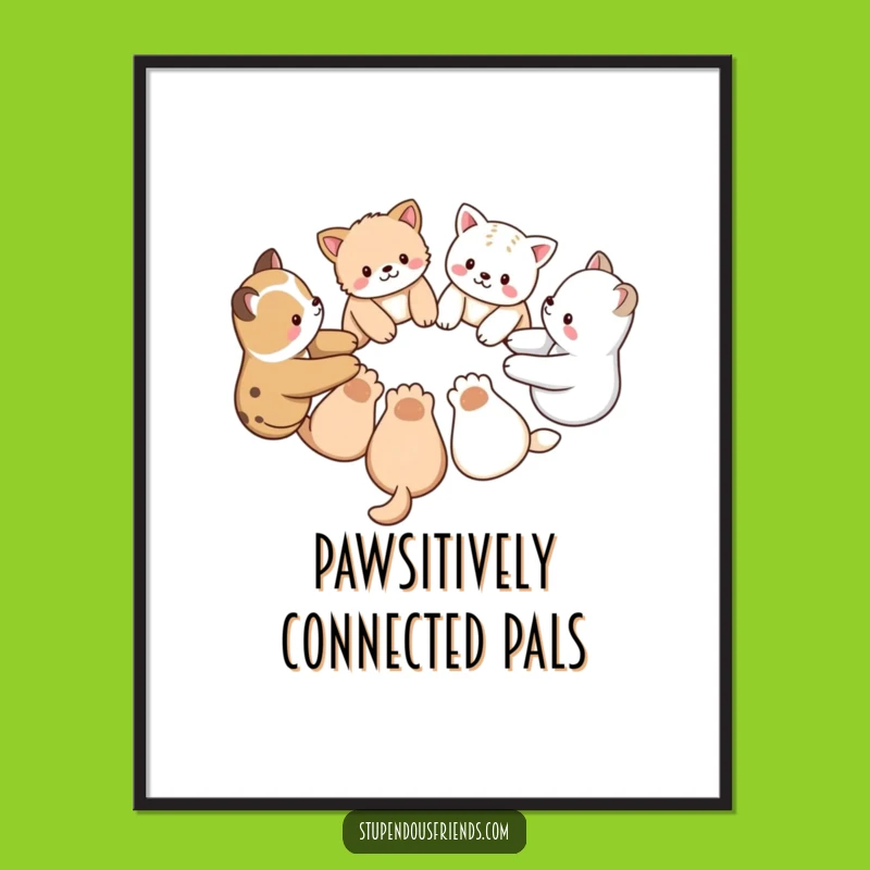 Unity Free Printable Wall Art: Animal Friends Circle, Downloadable Decor!