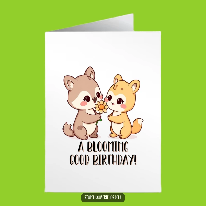 Free Printable Birthday Card: Flower Giver - A Sweet Downloadable Gift!