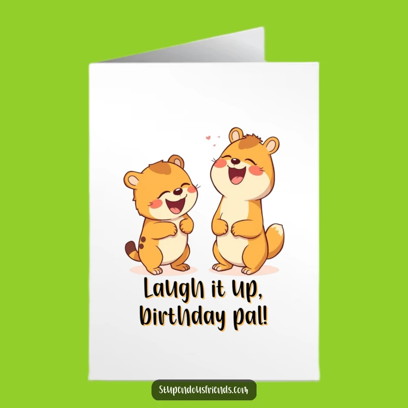 Free Printable Birthday Card: Laughing Animals Joke, Downloadable Fun Gift
