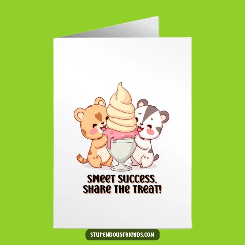 Free Printable Congrats Card: Buddy's Ice Cream Celebration for Sweet Success