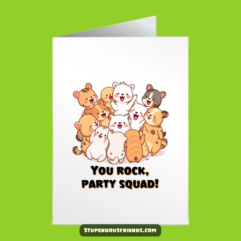 Free Printable Congrats Card: Laughing Animals - A Joyful Downloadable Gift!