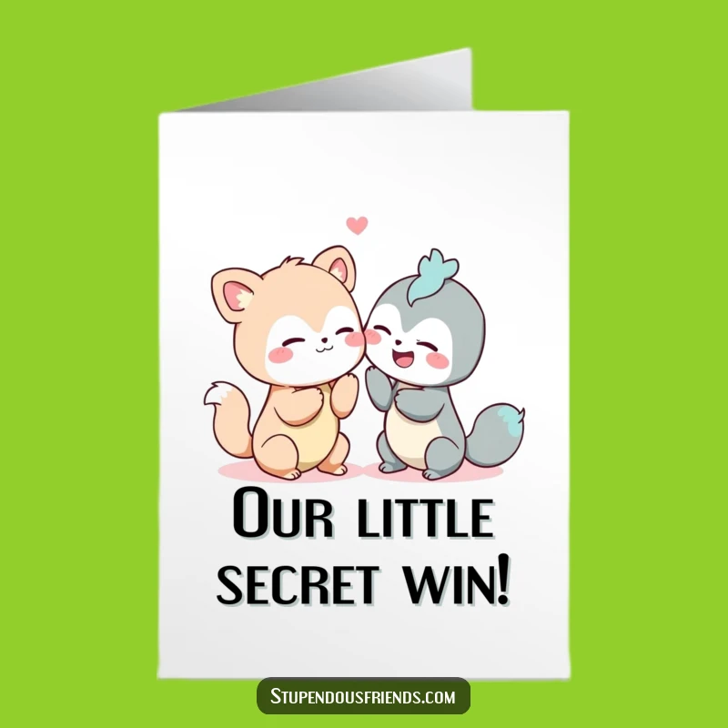 Free Printable Congrats Card: Giggling Friends Share Success Secrets
