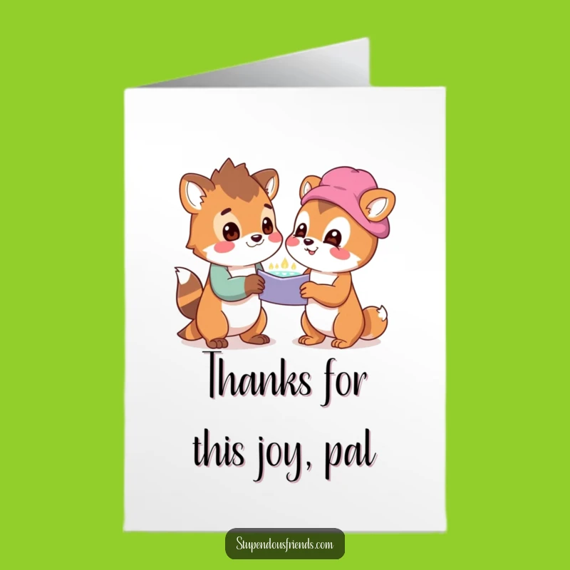 Free Printable Thank You Card: Wondrous Discovery, Animals Grateful, Downloadable Surprise