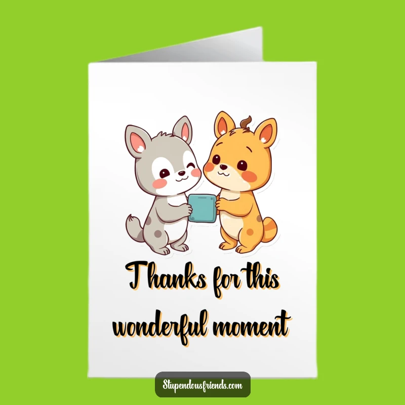 Express your thanks for something wonderful with this free printable card! Print at home and share your appreciation.