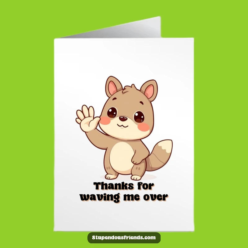 A Wave of Thanks: Free Printable Animal Card - Print at Home Gratitude