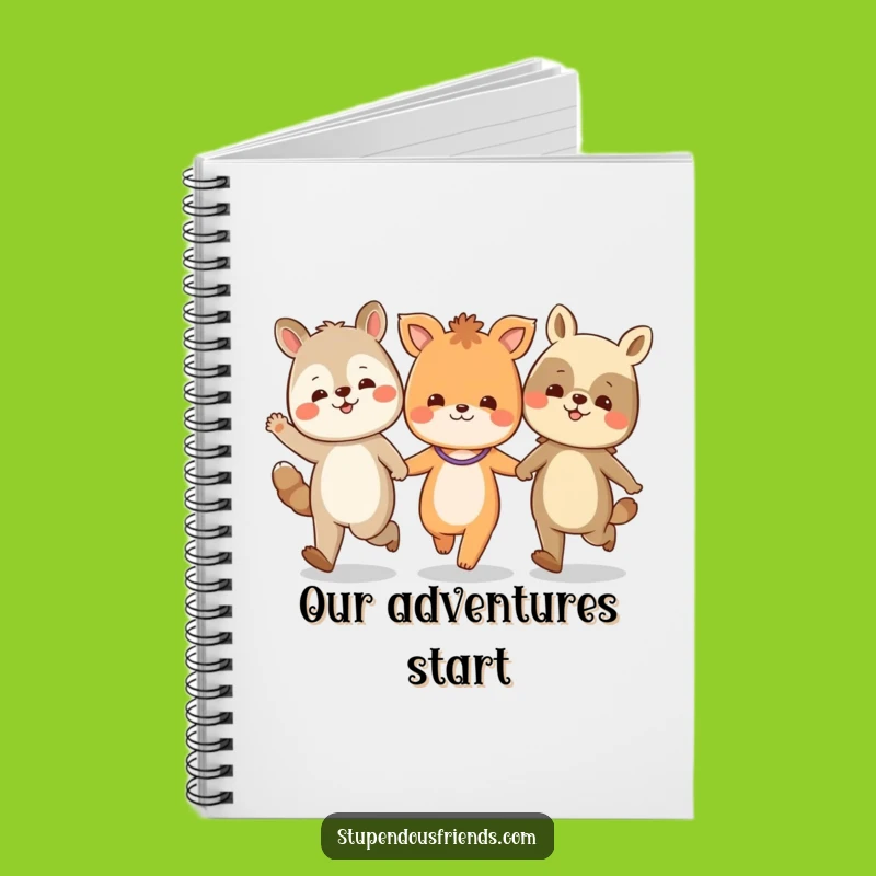 Funny Animal Friends Skipping Notebook: Jot Down Ideas with Hilarious Flair