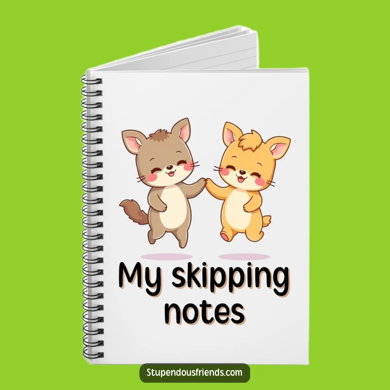Funny Animal Friends Skipping Notebook: Jot Down Ideas with This Hilarious Design!