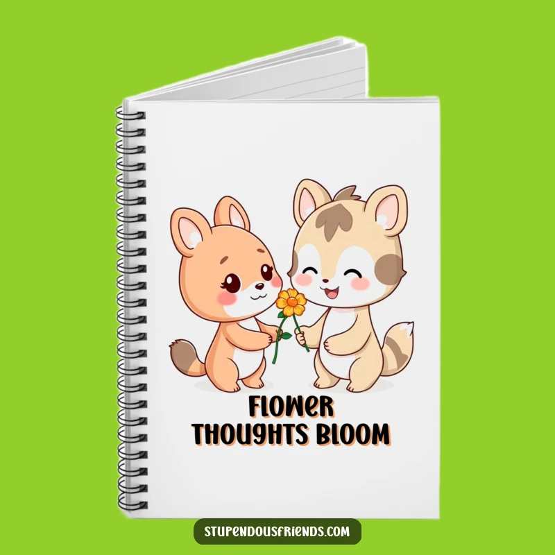 Funny Flower Offering Notebook - Jot Down Thoughts with Kindness