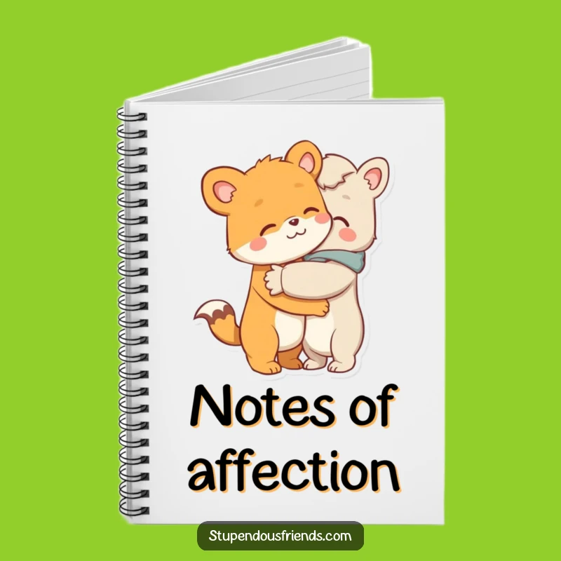 Funny Hugging Animals Notebook - Warm Thoughts, Perfect Gift for Friends
