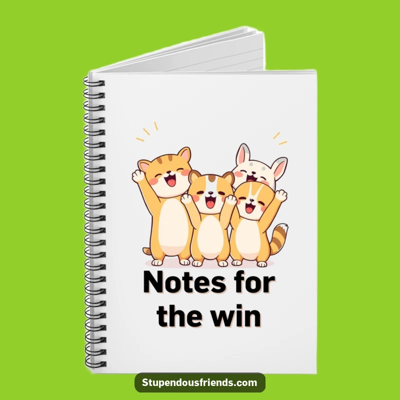 Funny Motivation Notebook: Jot Down Successes with Cheerful Animals