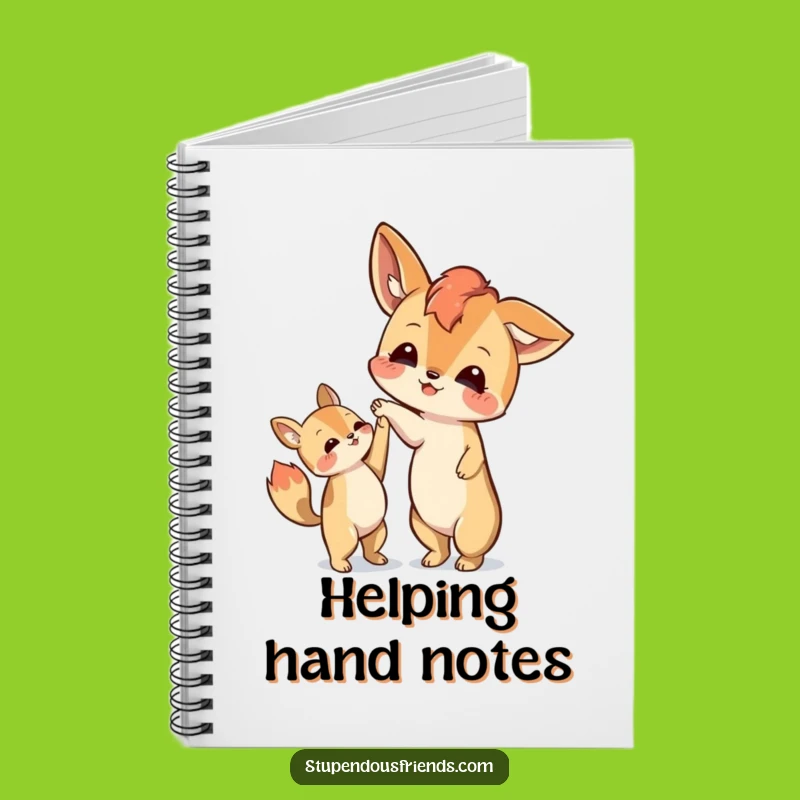 Funny Helping Paw Notebook - Jot Down Ideas with Support