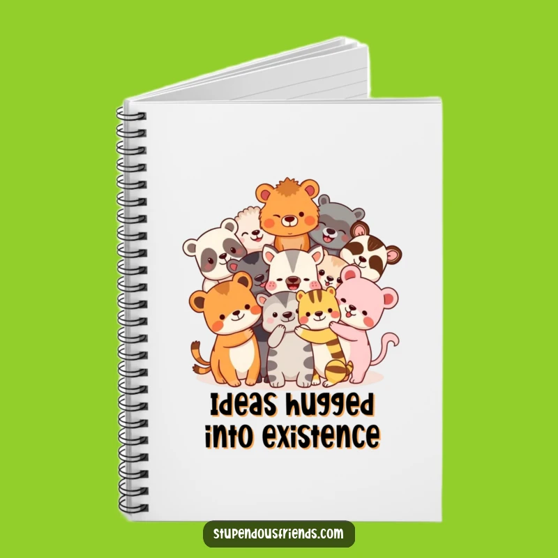 Funny Animal Friends Hugging Notebook - Jot Down Ideas with This Hilarious and Cute Journal