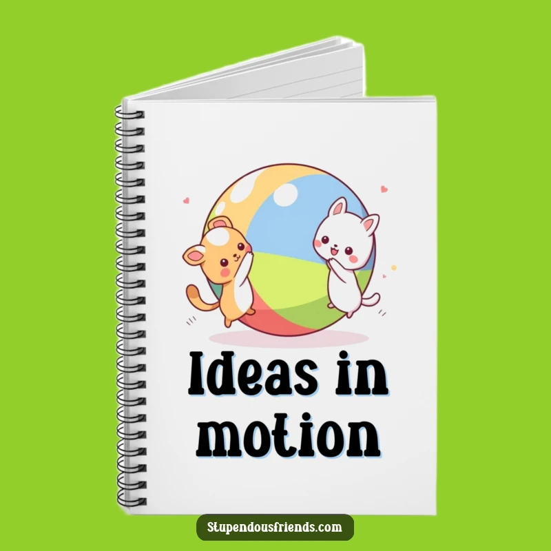 Funny Kawaii Animal Chase Notebook: Lined Pages for Hilarious Playful Characters Notes Gift