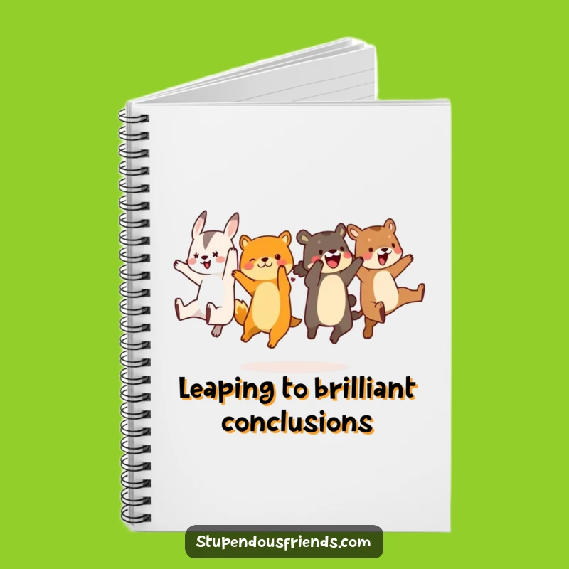 Funny Animal Synchronized Leap Notebook: Hilarious Journal for Jotting Down Laughs