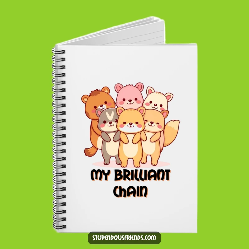Funny Animal Chain Notebook: For Your Connected & Creative Ideas