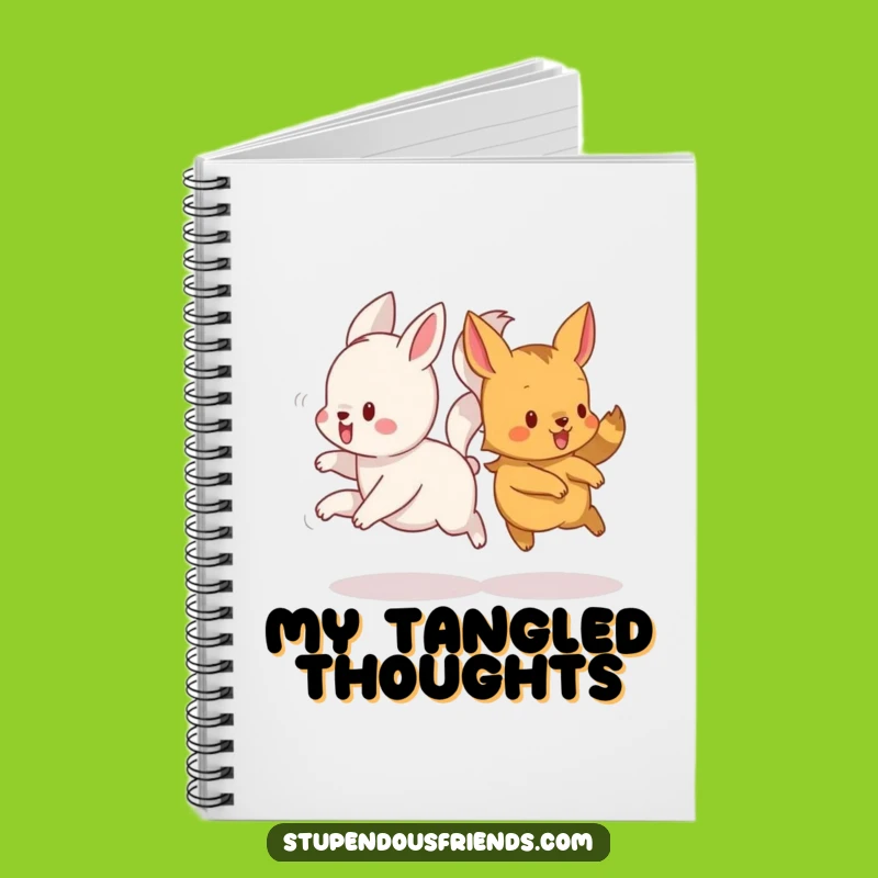 Funny Animal Tails Intertwined Notebook: Jot Down Laughs in Style