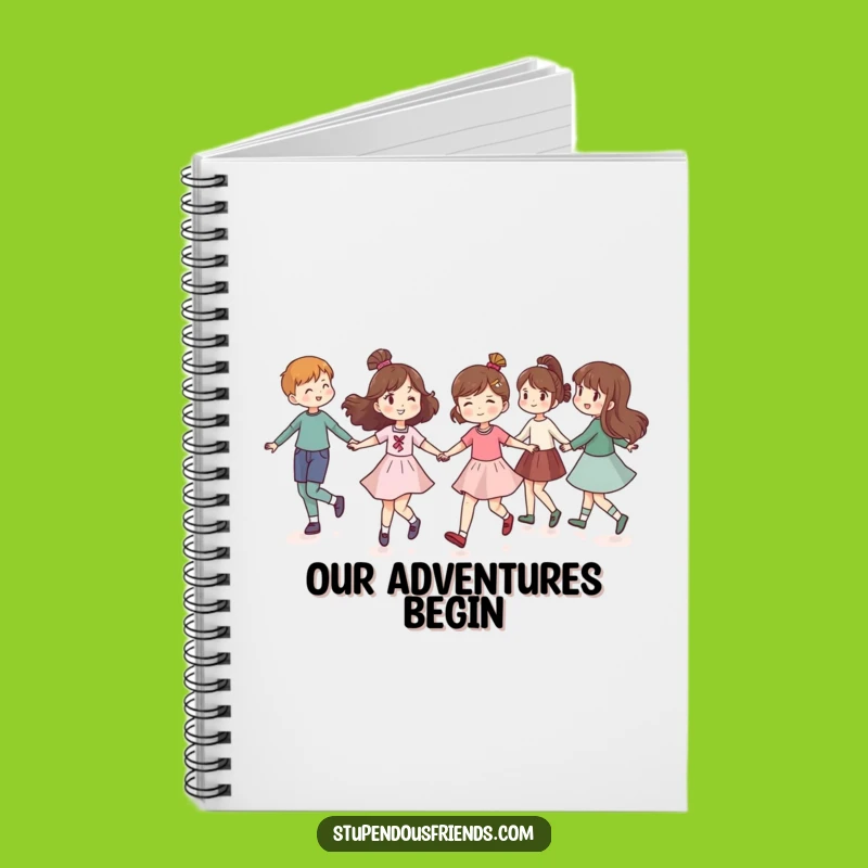 Funny Friends Notebook: Jot Down Adventures with Your Skipping Crew