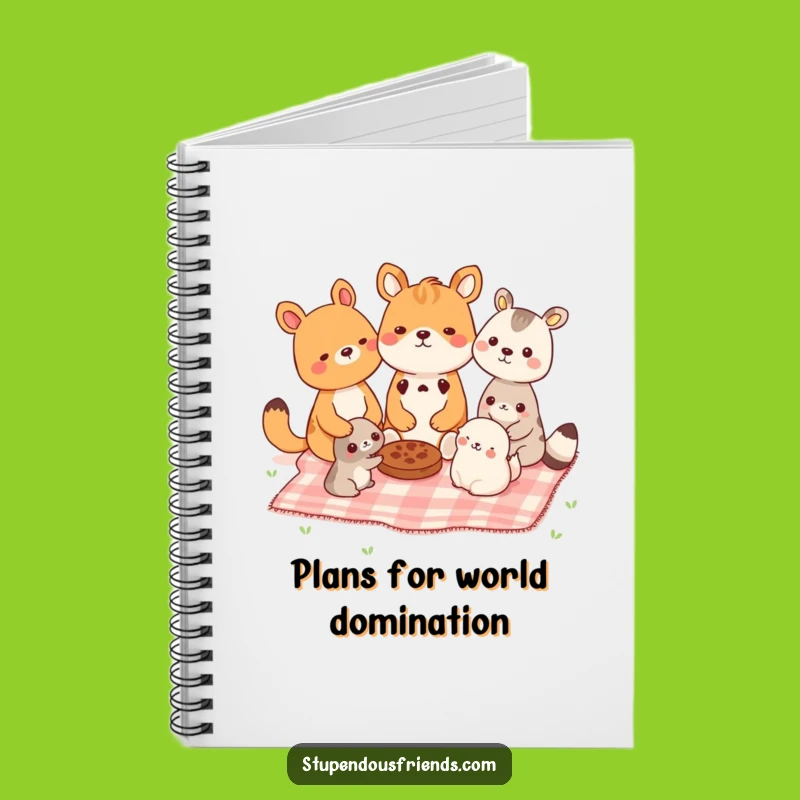 Funny Picnic Animal Notebook - Jot Down Joyful Ideas, Perfect Gift for Writers
