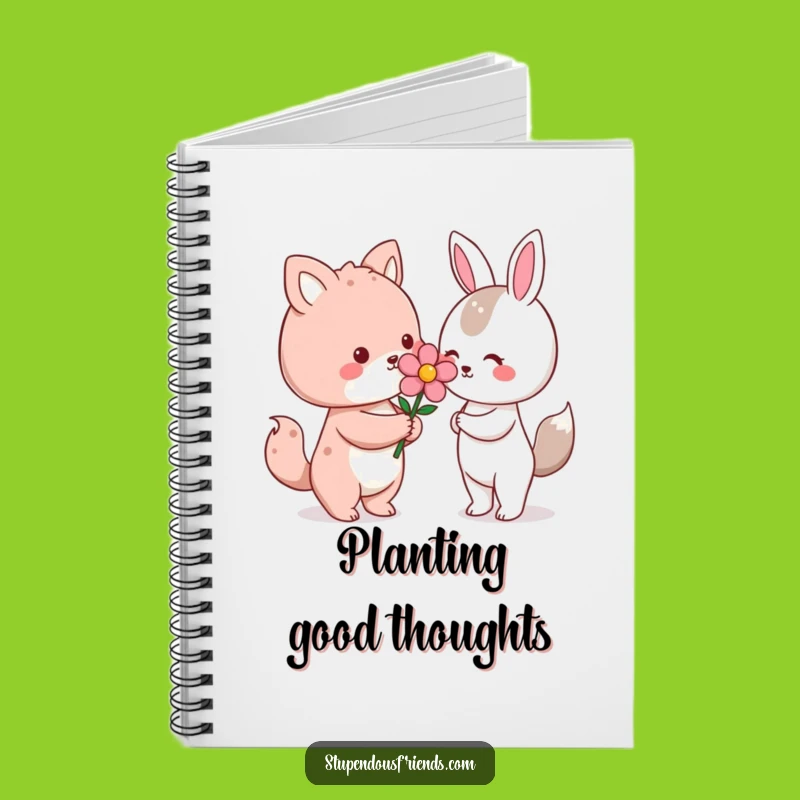 Funny Kawaii Flower Gift Notebook: Lined Pages for Sweet Notes, Adorable Bloom Design Gift