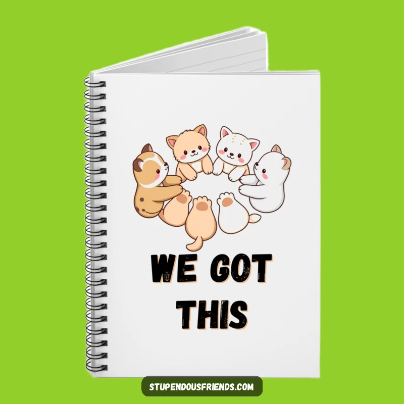 Funny Animal Friends Circle Notebook: Jot Down Ideas with United Pals
