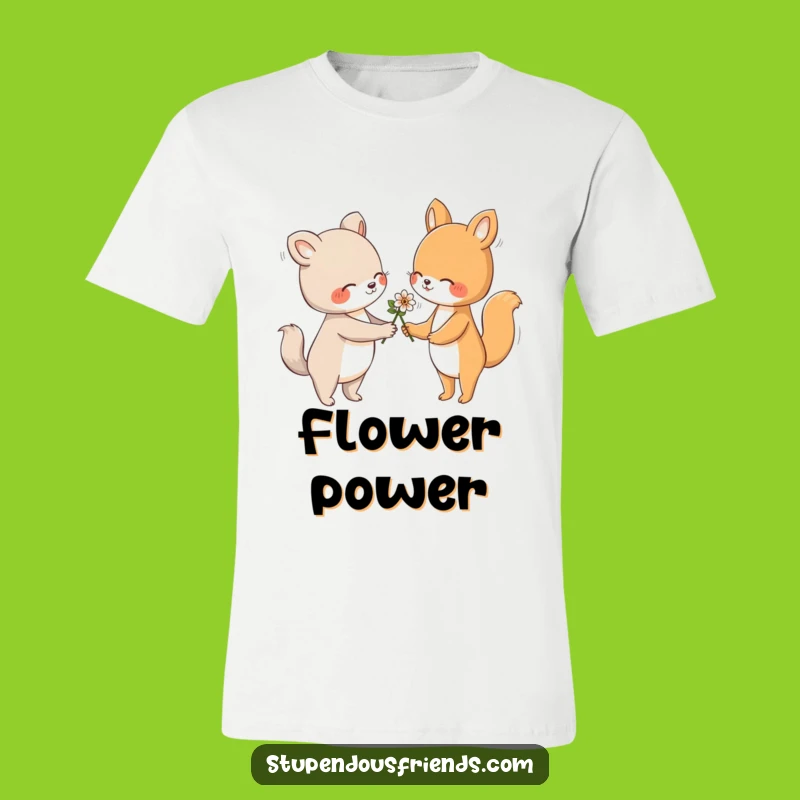 Funny Kindness Flower T-Shirt: Hilarious Animals Spread Joy & Smiles!