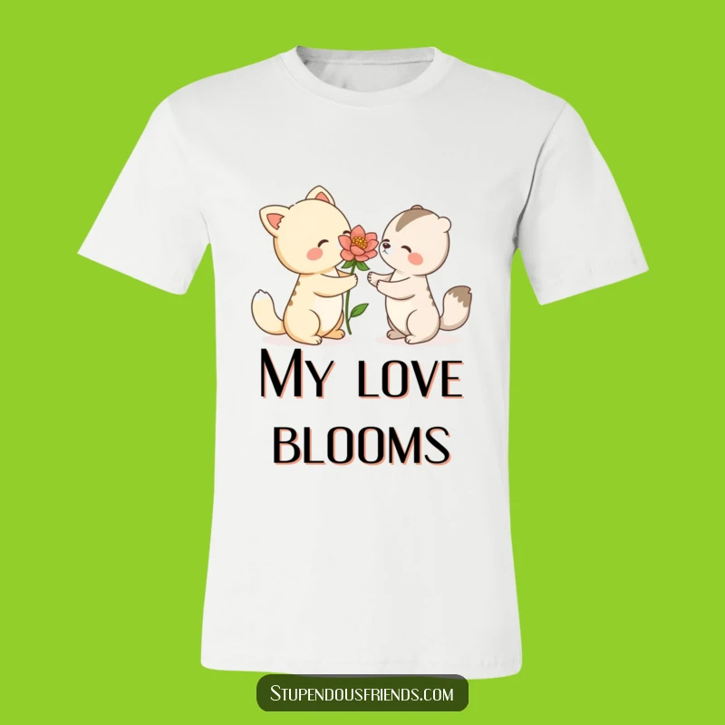 Funny Animal Flower T-Shirt: Wear the Charm of a Sweet Gift