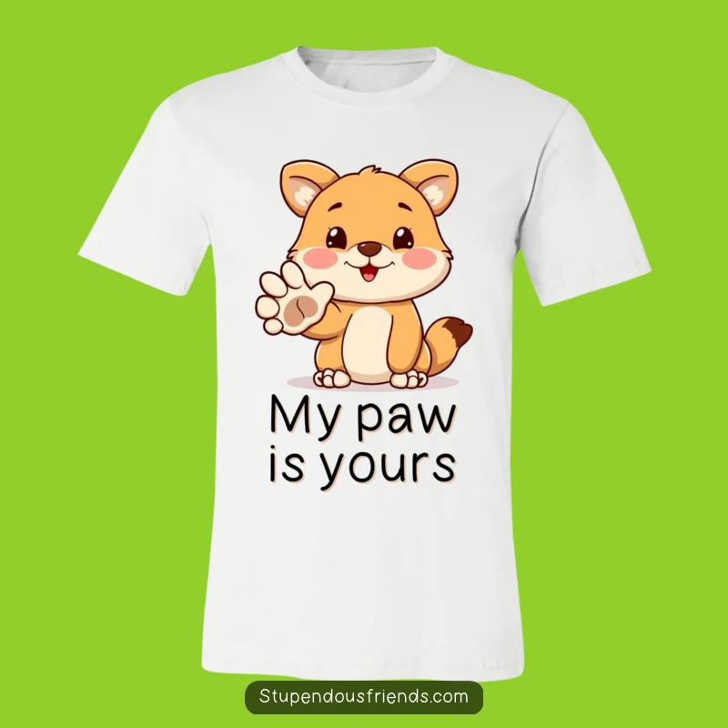 Funny Welcoming Paw T-Shirt: Hilarious Animal Design, The Ultimate Funny Gift For Animal Enthusiasts