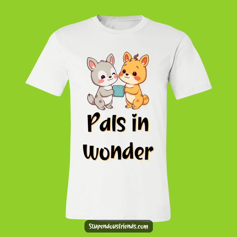 Wear your excitement with this funny tee showcasing two friends sharing a moment of wonder. An adventurous and funny gift.