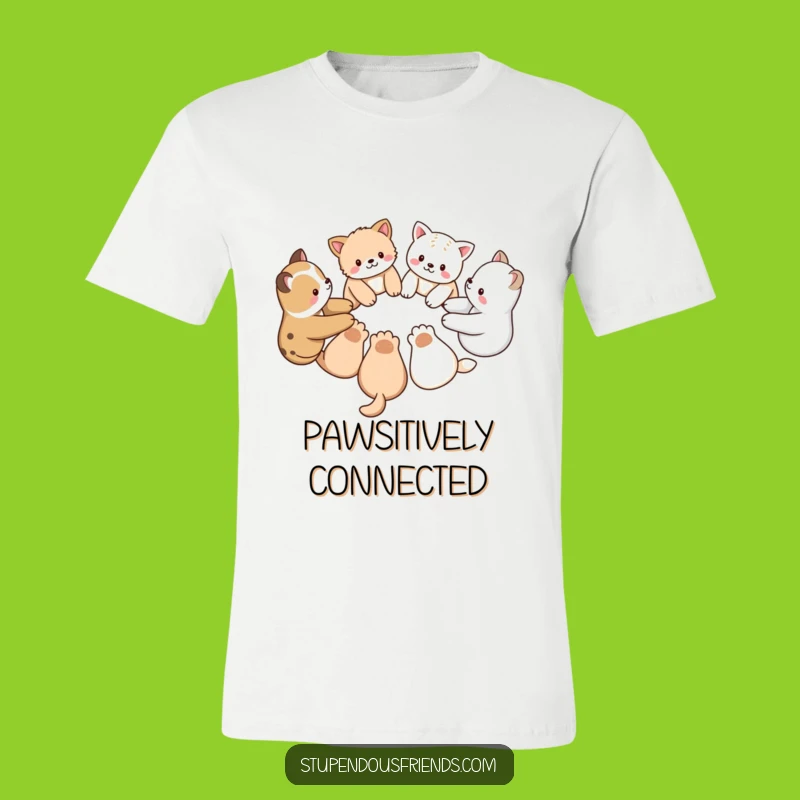 Funny Animal Friends Circle T-Shirt: Wear Your Unity with Adorable Pals