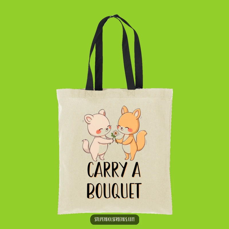 Funny Flower Tote Bag: Hilarious Accessory for Spreading Smiles!