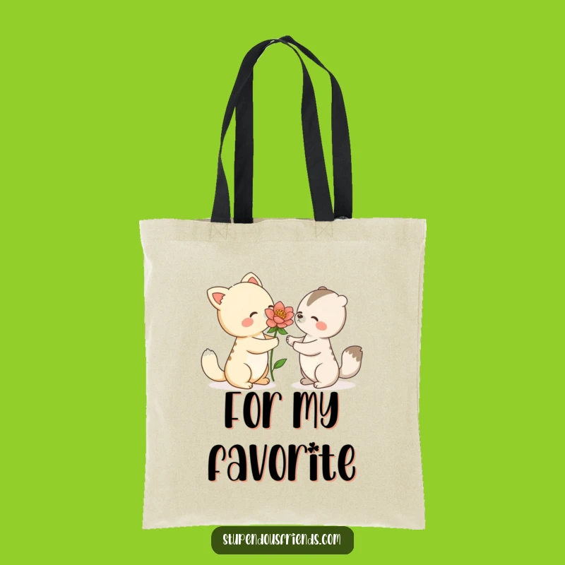 Funny Animal Flower Tote Bag: Carry Sweetness and Kindness Everywhere