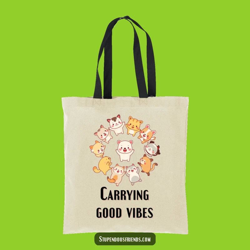 Funny Animal Dance Tote Bag: Carry Your Fun with Joyful Characters, Great Gift