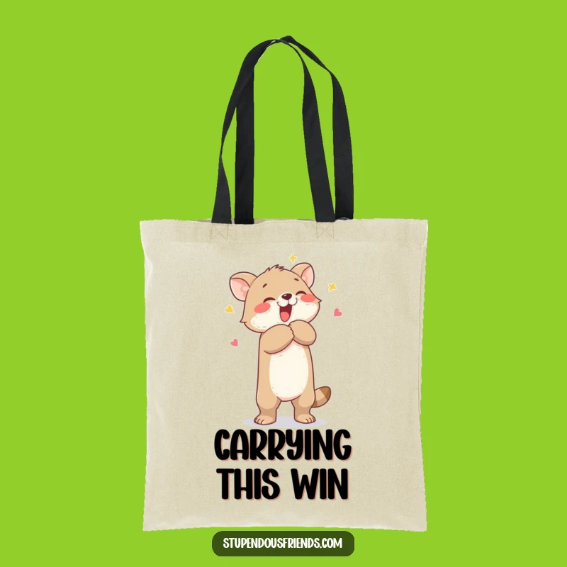 Funny Animal Hug Tote Bag: Carry Your Joy and Essentials Hilariously
