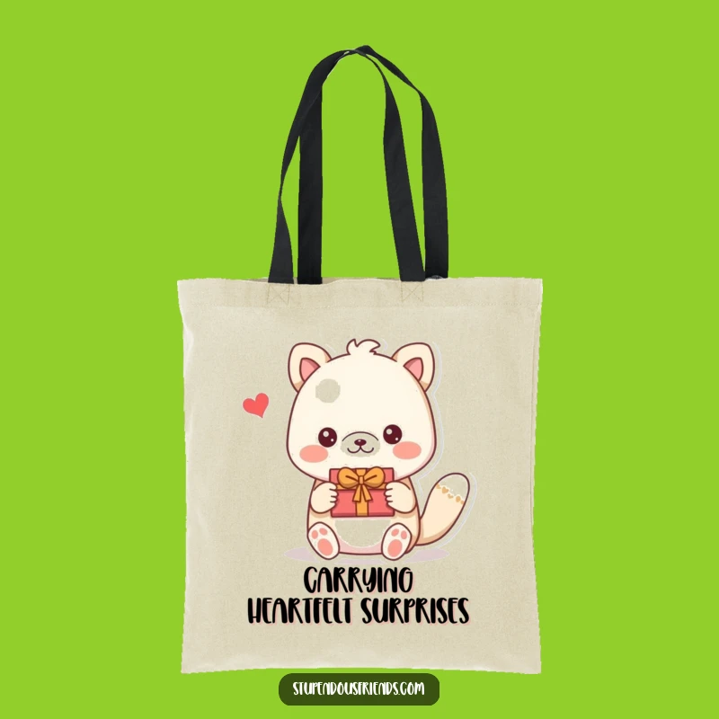 Funny Gifting Animals Tote Bag - Carry Thoughtfulness, Perfect Gift for Shoppers