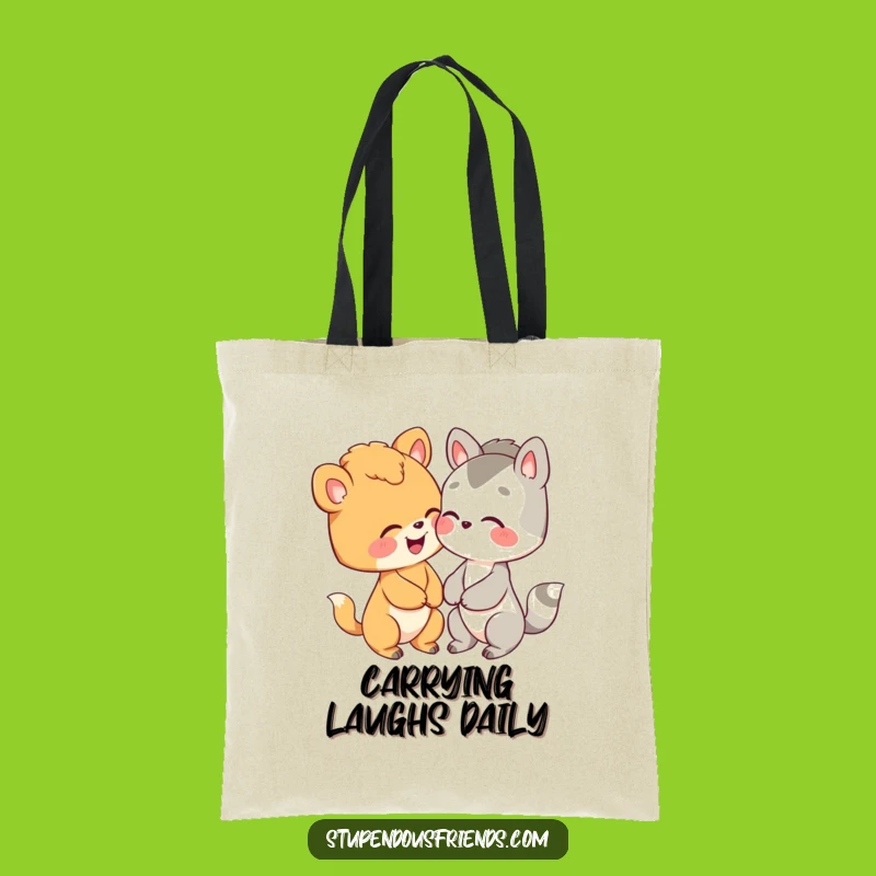 Funny Giggling Animals Tote Bag - Carry Your Chuckles Everywhere