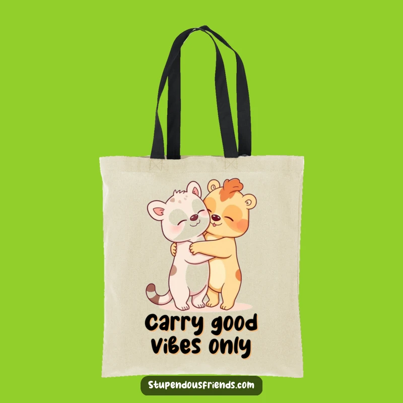Funny Oversized Hug Animal Tote Bag - Carry Your Laughs in Style
