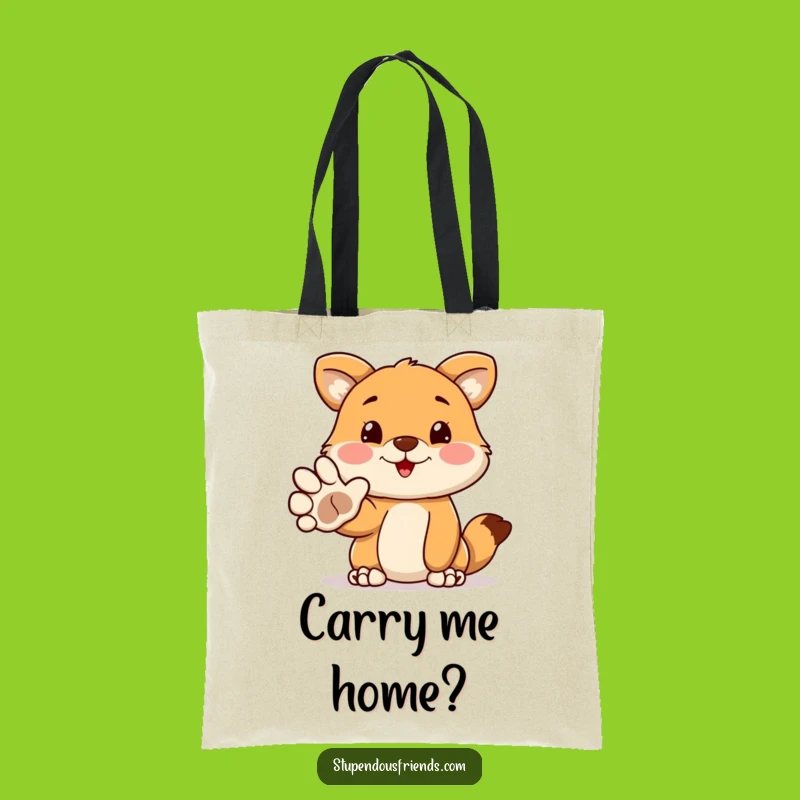 Funny Welcoming Paw Tote Bag: Carry Your Essentials With This Hilarious Animal's Funny Gift